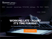 Tablet Screenshot of kurzengroup.com